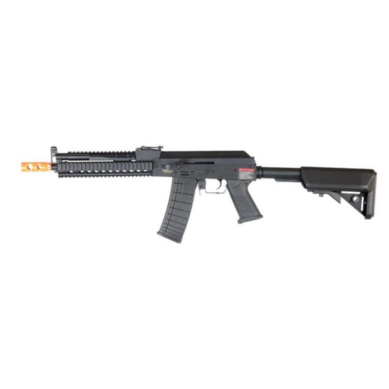 Lancer Tactical RIS AK Full Metal Tactical AEG Airsoft Gun, Black