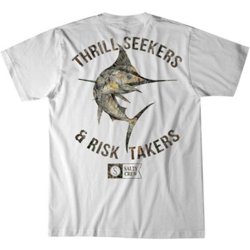 Salty Crew Realtree Marlin Short Sleeve T-Shirt – White Small
