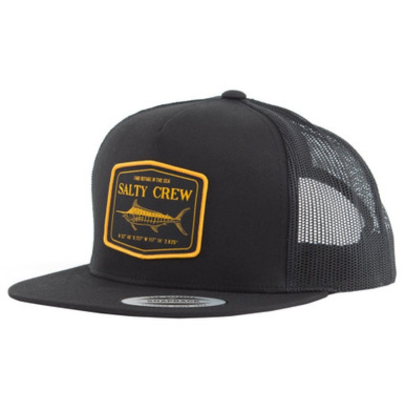 Salty Crew Stealth Trucker Hat – Black