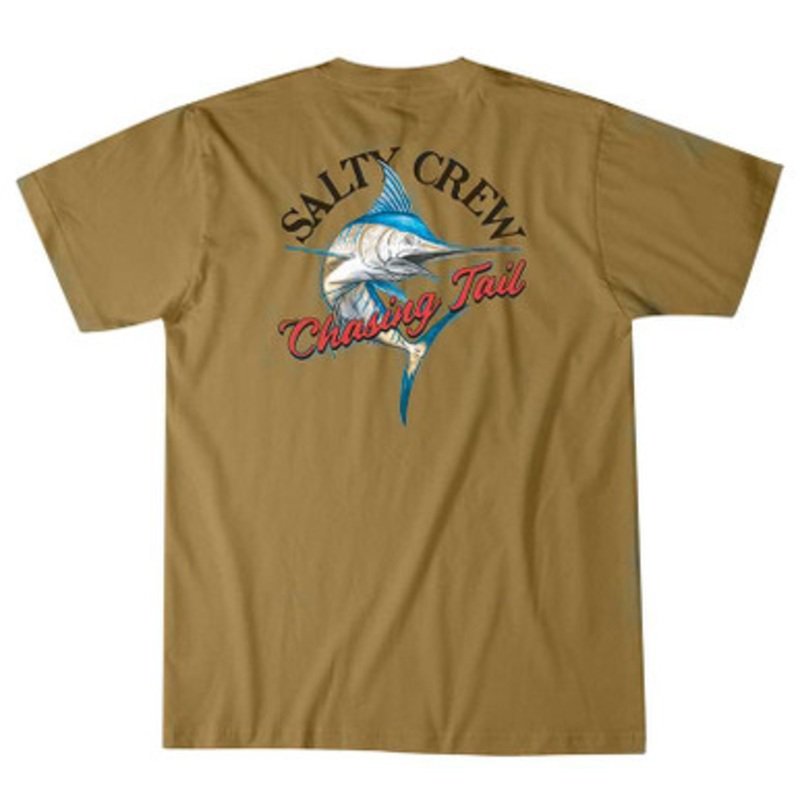 Salty Crew Striped Marlin Short Sleeve T-Shirt – Squash L