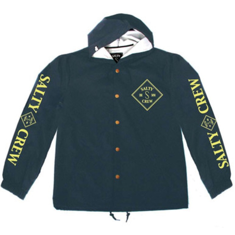 Salty Crew Tippet 5K Waterproof Snap Jacket Navy – Size Small