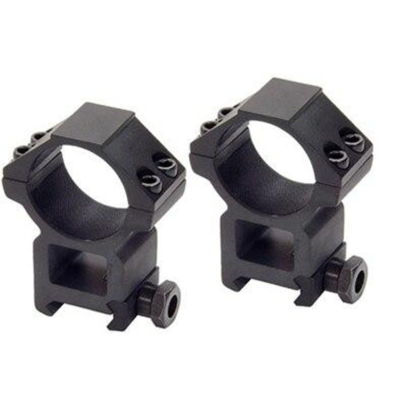 UTG 30mm Rings, High, Weaver Mount, See-Thru