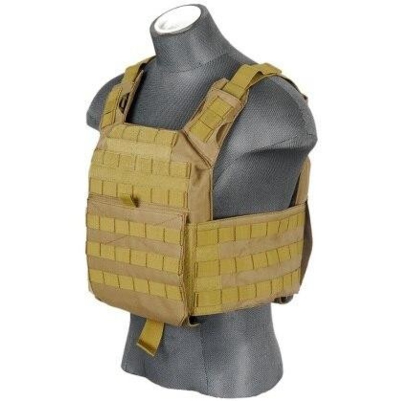 Lancer Tactical CA-313T Speed Attack Plate Carrier, Coyote Brown