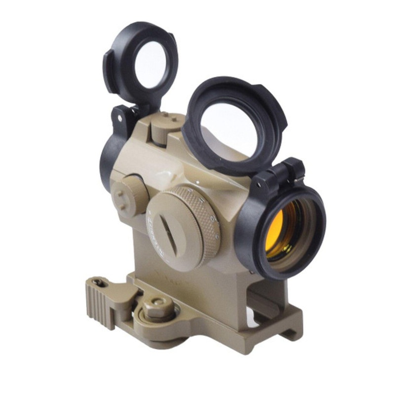 Raptors Airsoft AIM Style H2 Red Dot Sight, Tan / FDE
