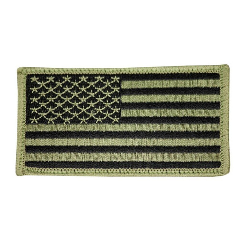 Raptors Tactical 3 US American Flag OD Left Shoulder Velcro Patch