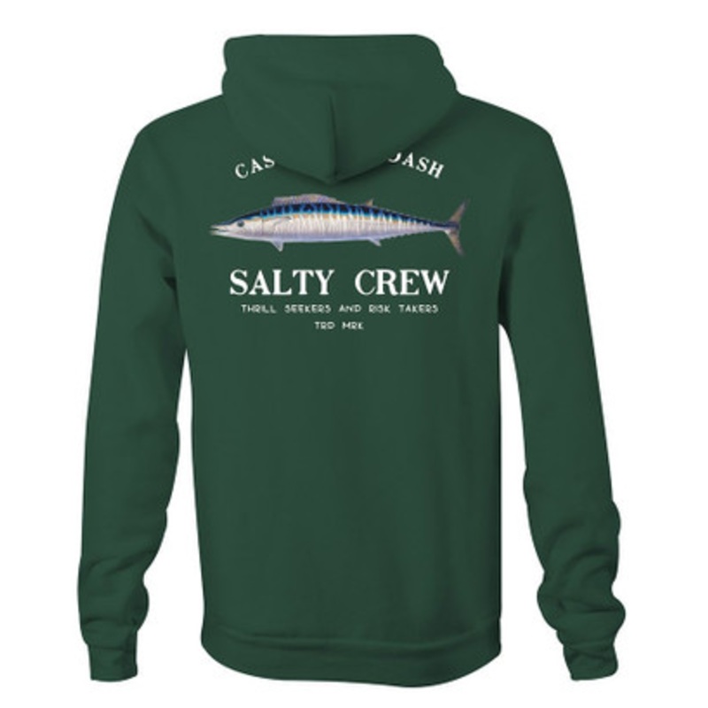 Salty Crew Wahoo Mount Fleece Hoodie – Alpine Green – L