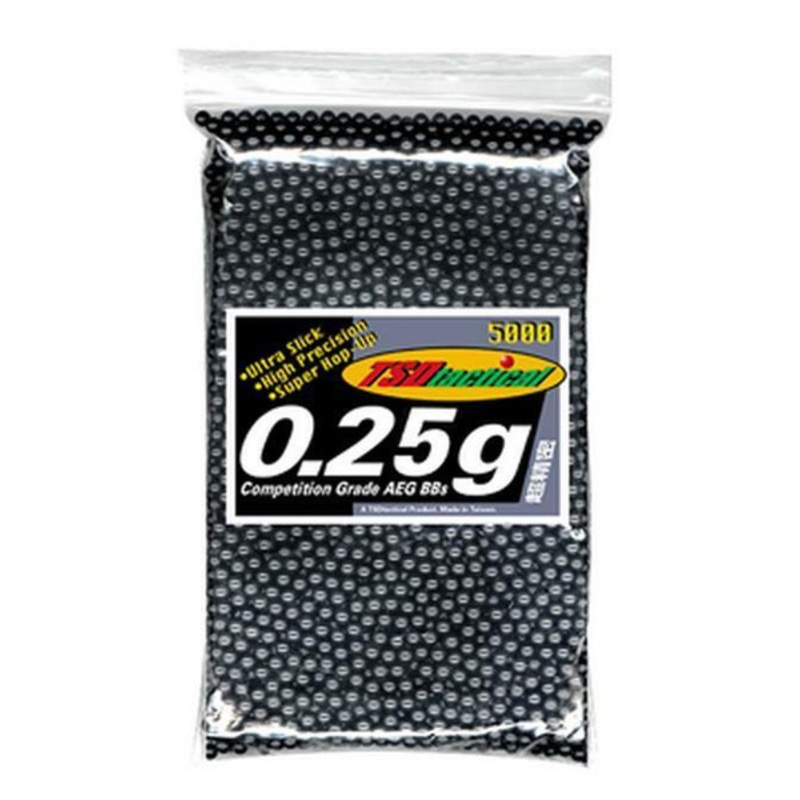TSD Tactical 5000 0.25g 6mm Black Airsoft BBs