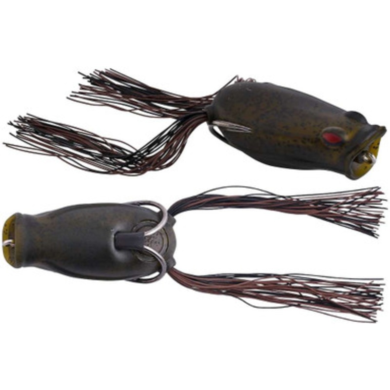 Berkley Swamp Lord Hollow Body Popping Frog – 2.4in – Green Pumpkin