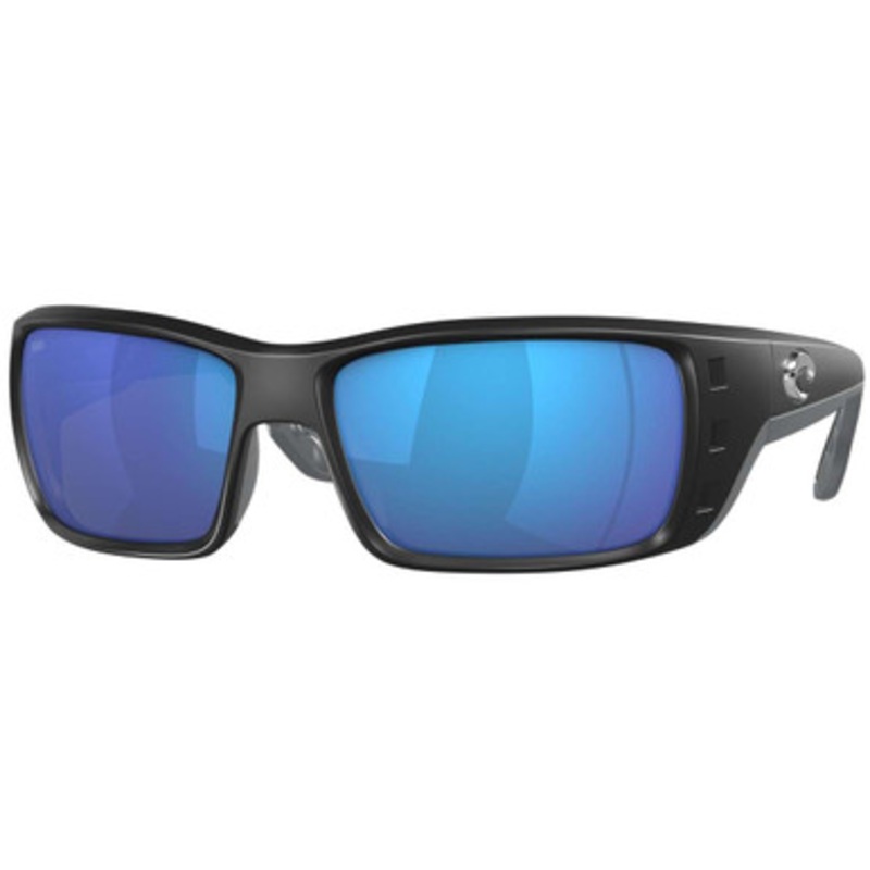 Costa Permit Sunglasses – Matte Black Frame/Blue Mirror 580G Lens