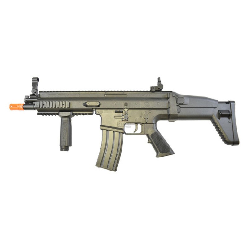 FN Herstal SCAR-L Spring Powered Airsoft Gun, Black