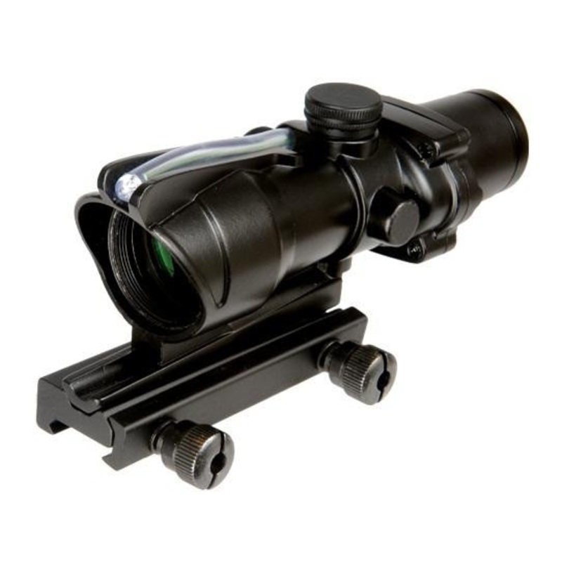 Lancer Tactical 4X32 Full Metal Fiber Optic Green Dot Scope