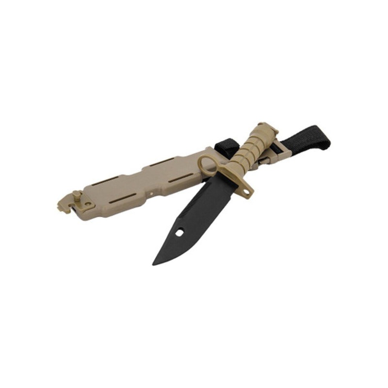 Lancer Tactical Plastic Combat Knife with Sheath – Tan