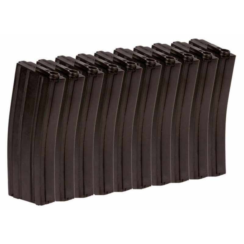 10-pk Elite Force M4/M16 Mid-Cap Rifle Magazine, Black, 140 Rds