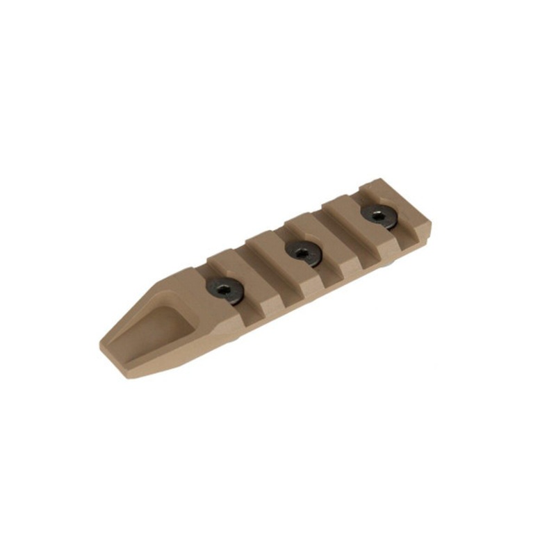 5 Slot Metal Keymod Rail Section, Tan