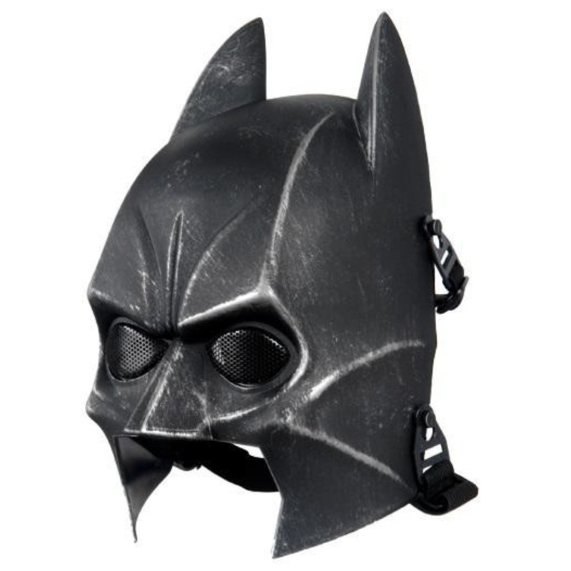 Batman Airsoft Mask, Weathered Black