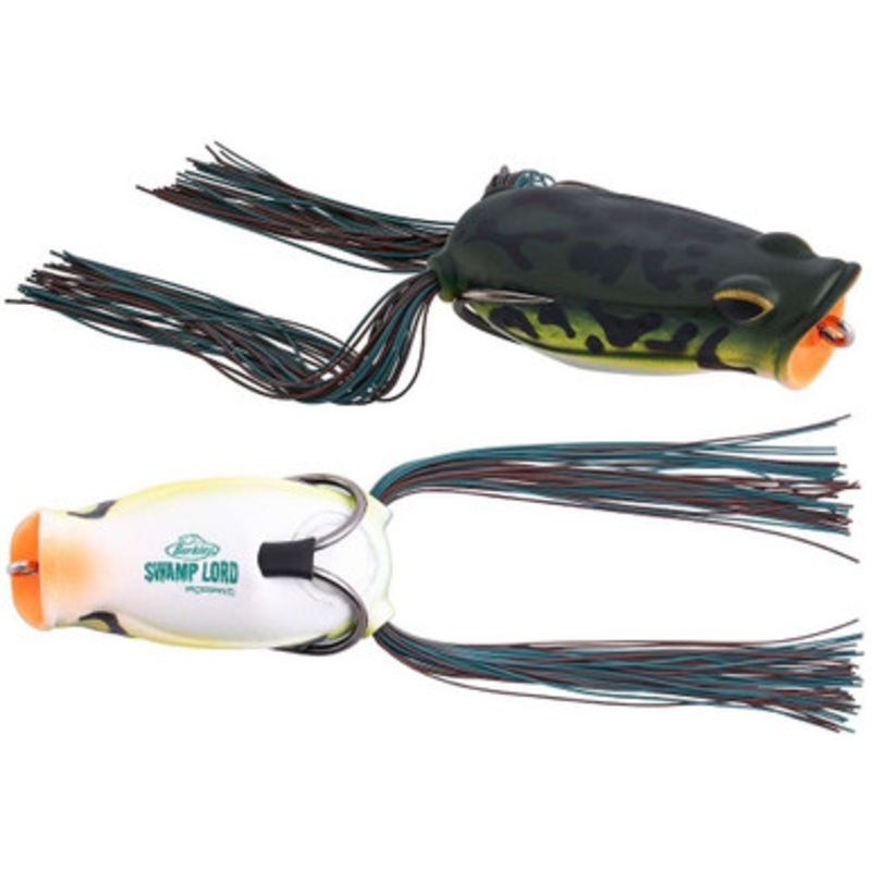 Berkley Swamp Lord Hollow Body Popping Frog – 2.4in – Burnt Bone