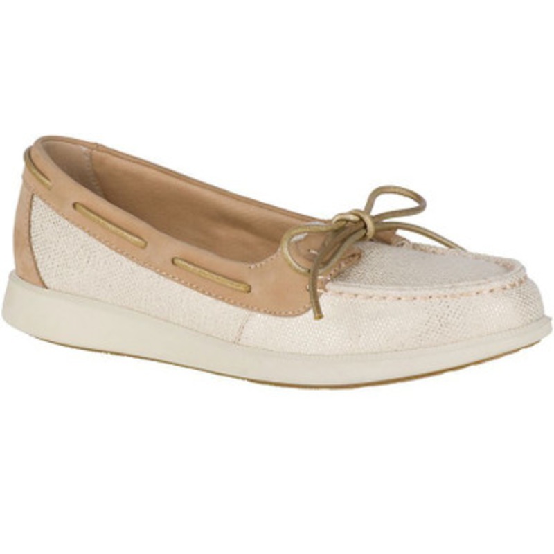 Sperry Women’s Oasis Loft Shoe – Metallic Canvas Oatmeal – 8