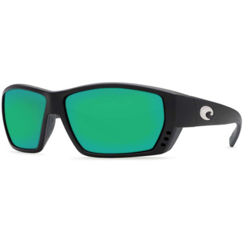 Costa Del Mar Tuna Alley Sunglasses – Matte Black/Green Mirror 580P