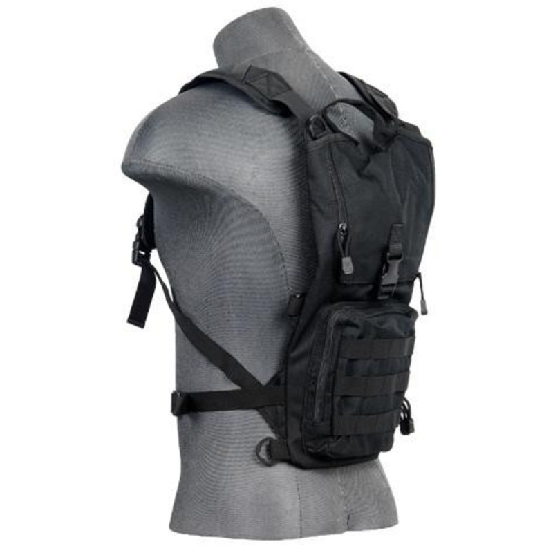 Lancer Tactical Lightweight Hydration Pack, Black