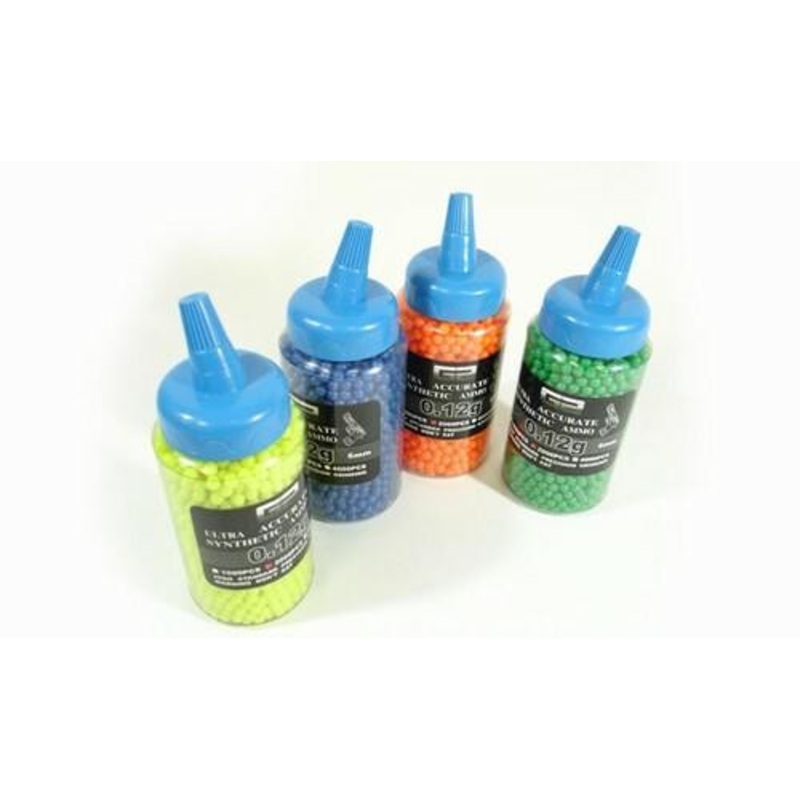 2000 .12g Count Seamless Airsoft BBs in Speed Bottle