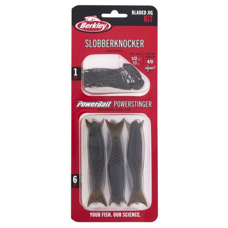 Berkley Slobberknocker and PowerStinger Kit – Green Pumpkin