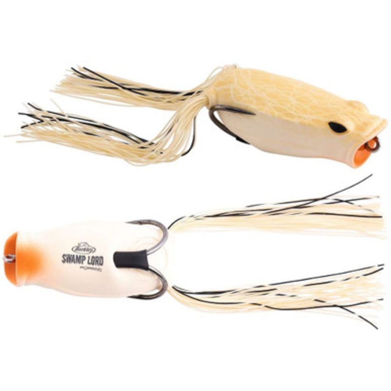Berkley Swamp Lord Hollow Body Popping Frog – 2.4in – Bone