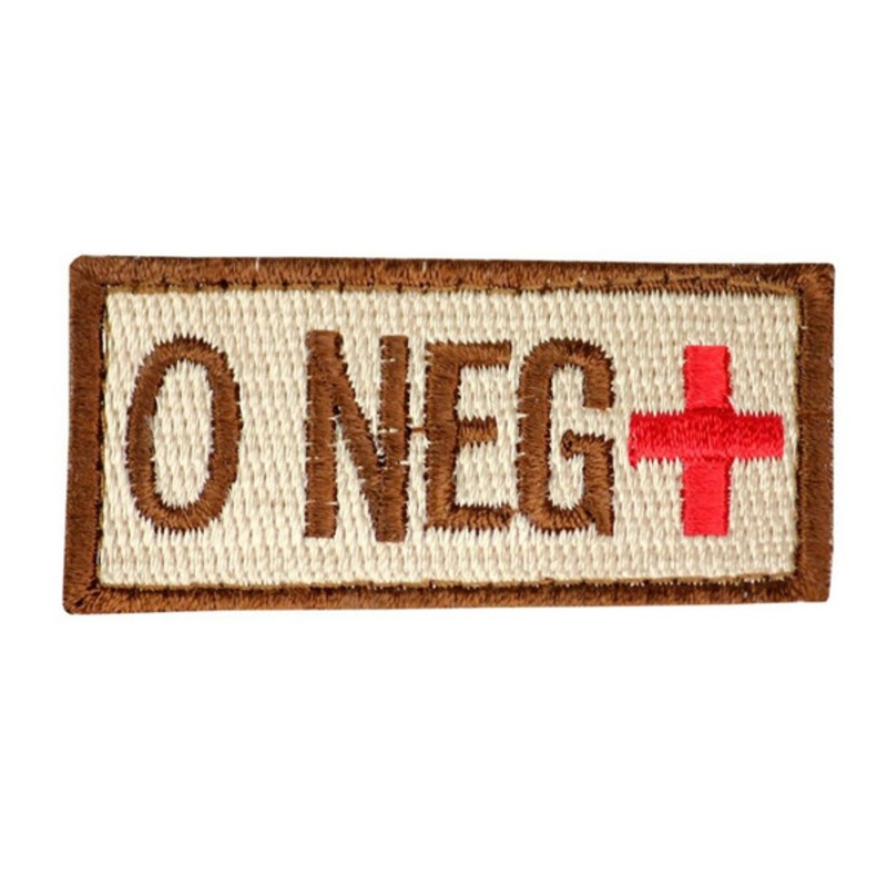 Raptors Tactical 1.5 Blood Type O NEG Velcro Patch