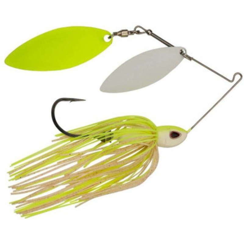 Berkley Power Blade Compact W/W Spinnerbait – 3/8oz – White Chart WC