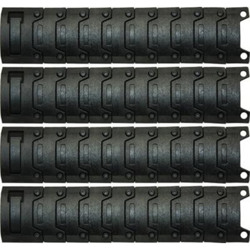 Dboys BI-08 Interlocking Rail Covers, Black, Set of 4