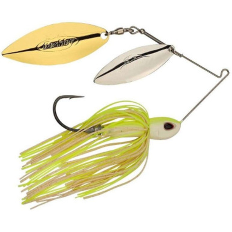 Berkley Power Blade Compact W/W Spinnerbait – 1oz – White Chart SG