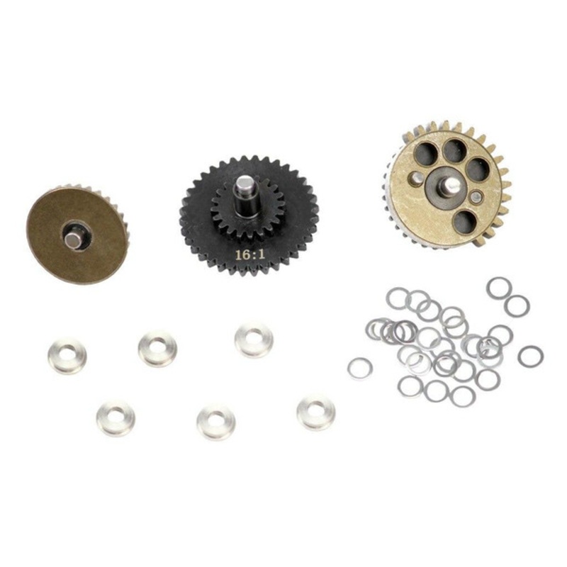 Black Knight Reinforced 4mm Shaft High Speed Gear Set 16:1
