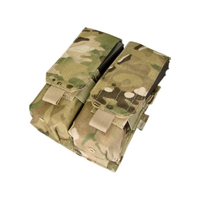 Condor Double M4 Mag Pouch, Multicam