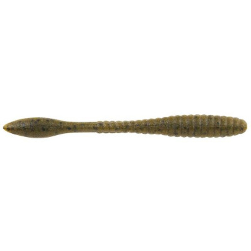 Berkley Maxscent Flat Worm – 3.6in – Green Pumpkin/Watermelon