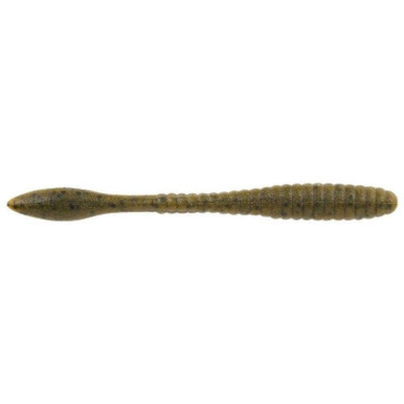 Berkley Maxscent Flat Worm – 4.25in – Green Pumpkin