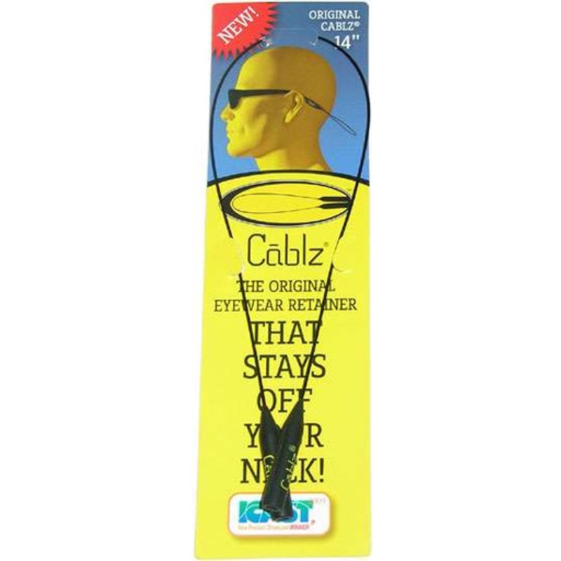 Cablz Original 14in Eyeglass Retainer Black Coated