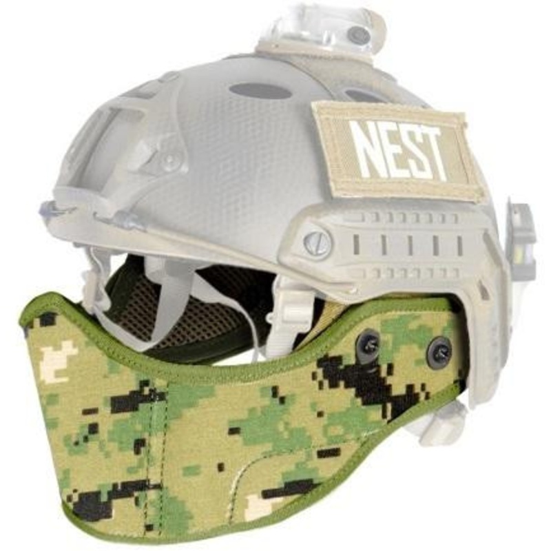 Lancer Tactical SpecOps Military Style Helmet Face Mask, Jungle Digital