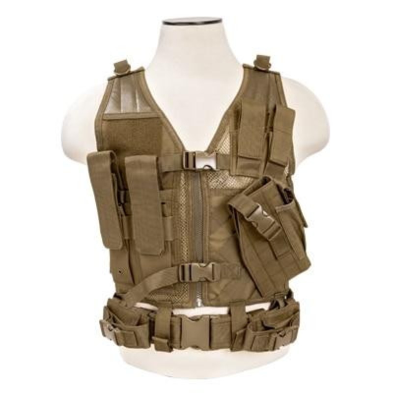 NC Star Children’s Tactical Vest, Tan