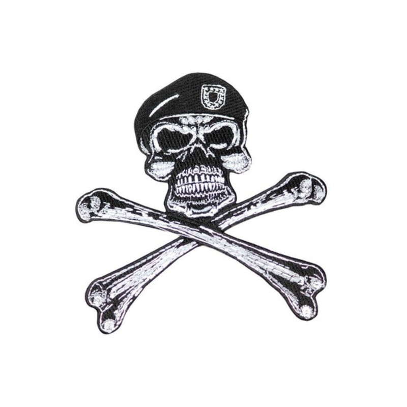 Raptors Tactical 5 Army Skull Crossbones Patch Iron On