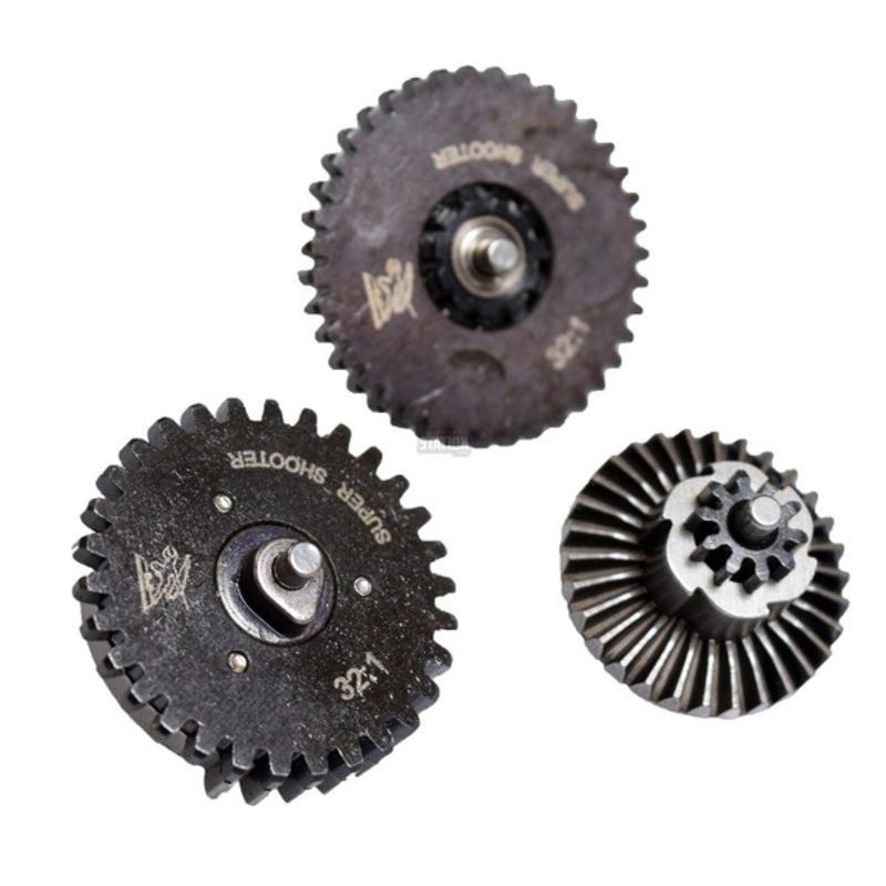 Super Shooter SHS 32:1 Airsoft Gear Set Taiwan AEG High Torque Gear Set