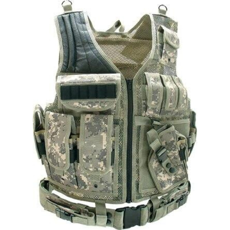 UTG Airsoft Deluxe Tactical Vest Digital (Army Digital Camo)