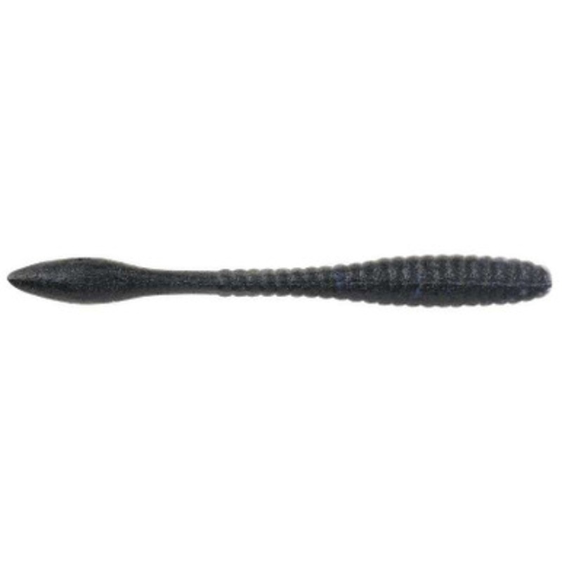Berkley Maxscent Flat Worm – 4.25in – Black Shiner