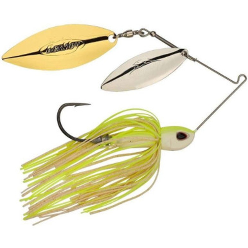 Berkley Power Blade Compact C/C Spinnerbait – 3/8oz – White Chart SG