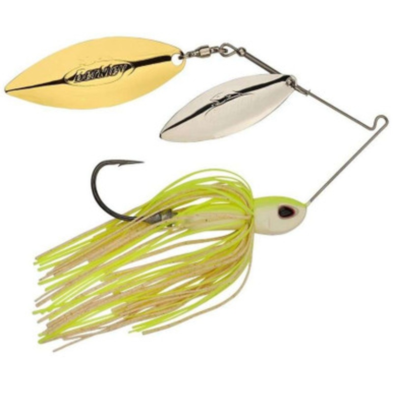 Berkley Power Blade Compact W/W Spinnerbait – 3/8oz – White Chart SG