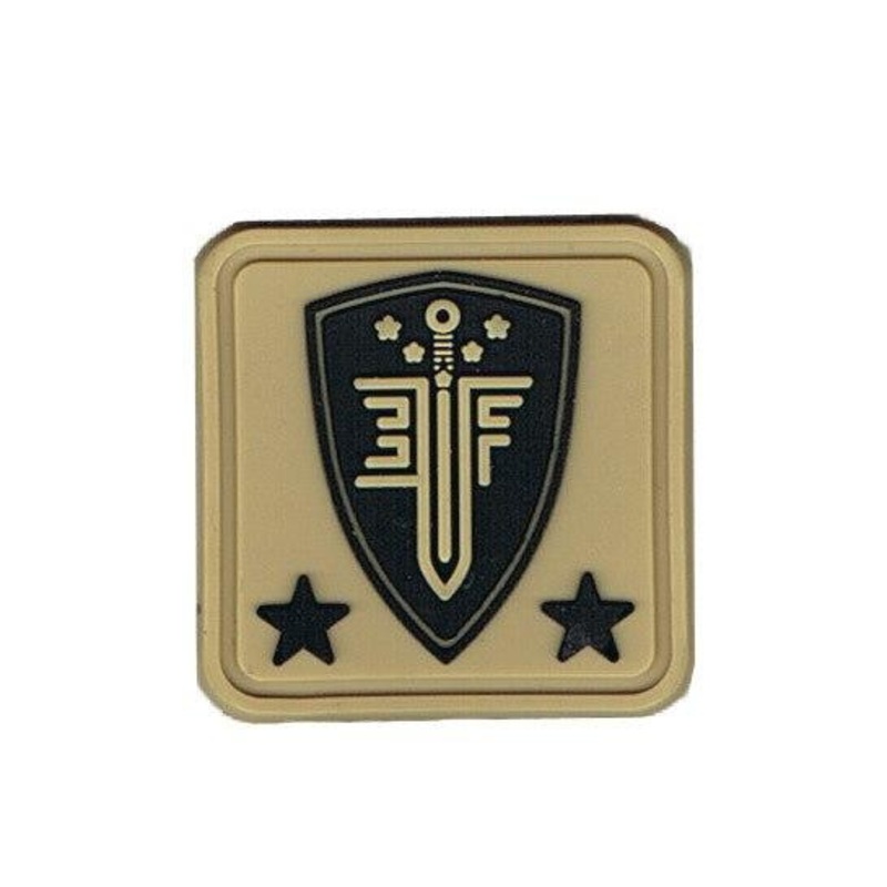 Elite Force 1×1 PVC Velcro Patch, Tan