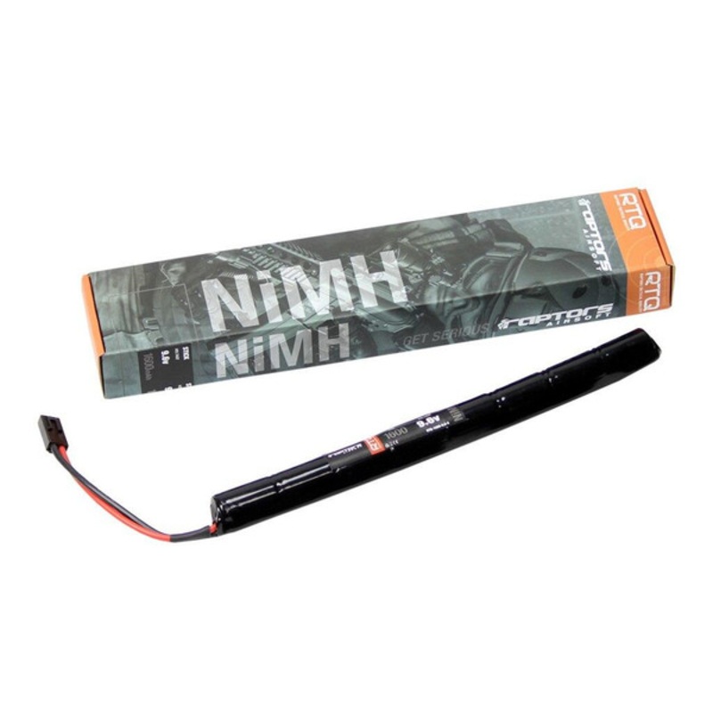 Raptors Airsoft RTQ AK NiMH 1600mah 9.6v Stick Battery – 1 Year Warranty