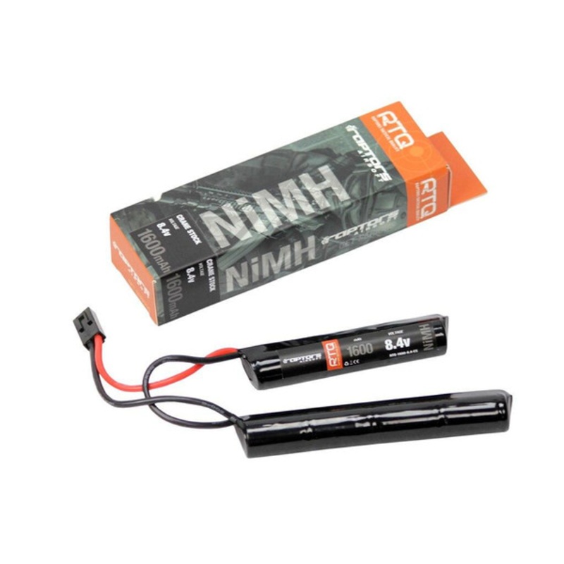 Raptors Airsoft RTQ NiMH Crane Stock 1600mah 8.4v Nunchuck Battery