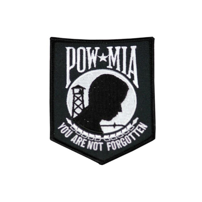 Raptors Tactical 3.5 POW Patch Black And White Iron On