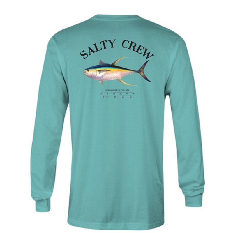 Salty Crew Ahi Mount Long Sleeve T-Shirt – Seafoam – L