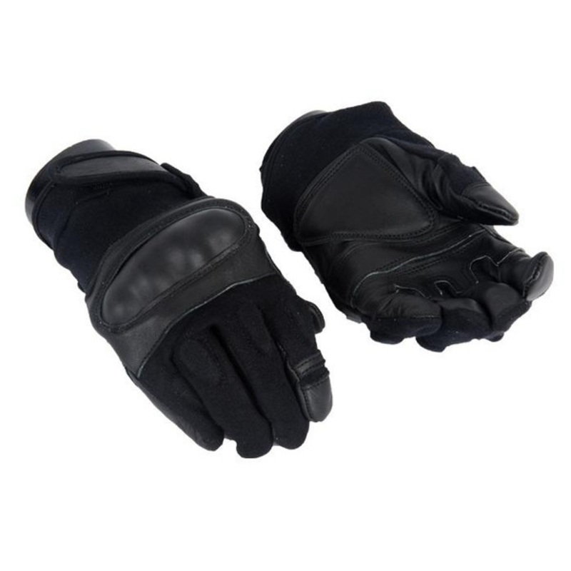 Black Hard Knuckle Gloves