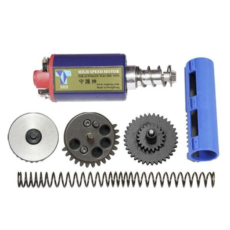 SHS High Speed Tune Up Kit w/ Motor, 13:1 Gear Set, Piston, & M120 Spring